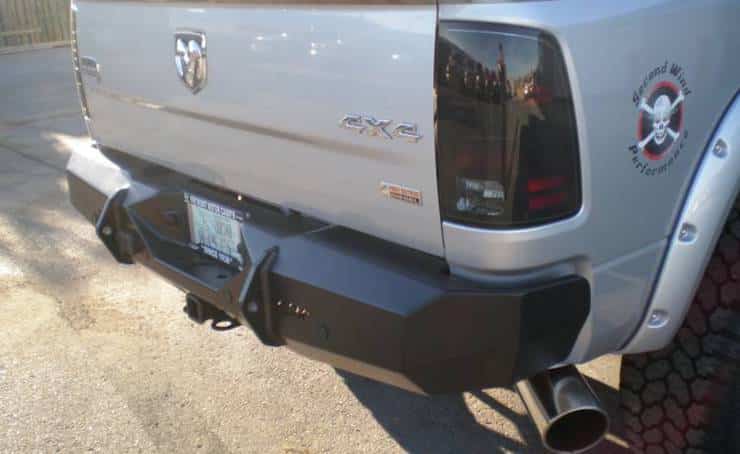 Dodge ram custom rear bumper